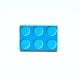 Handmade Pine Wood Blue LEGO-Inspired Knob for Kids